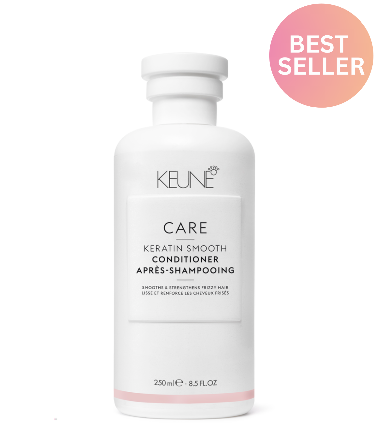 Discover CARE Keratin Smooth Conditioner: Rich hair product with keratin, provitamin B5, and shea butter for shiny, easily manageable hair. Protection against frizz and hair breakage. On keune.ch.