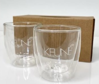 Keune Tea/Coffee Glass Cup (2pcs)