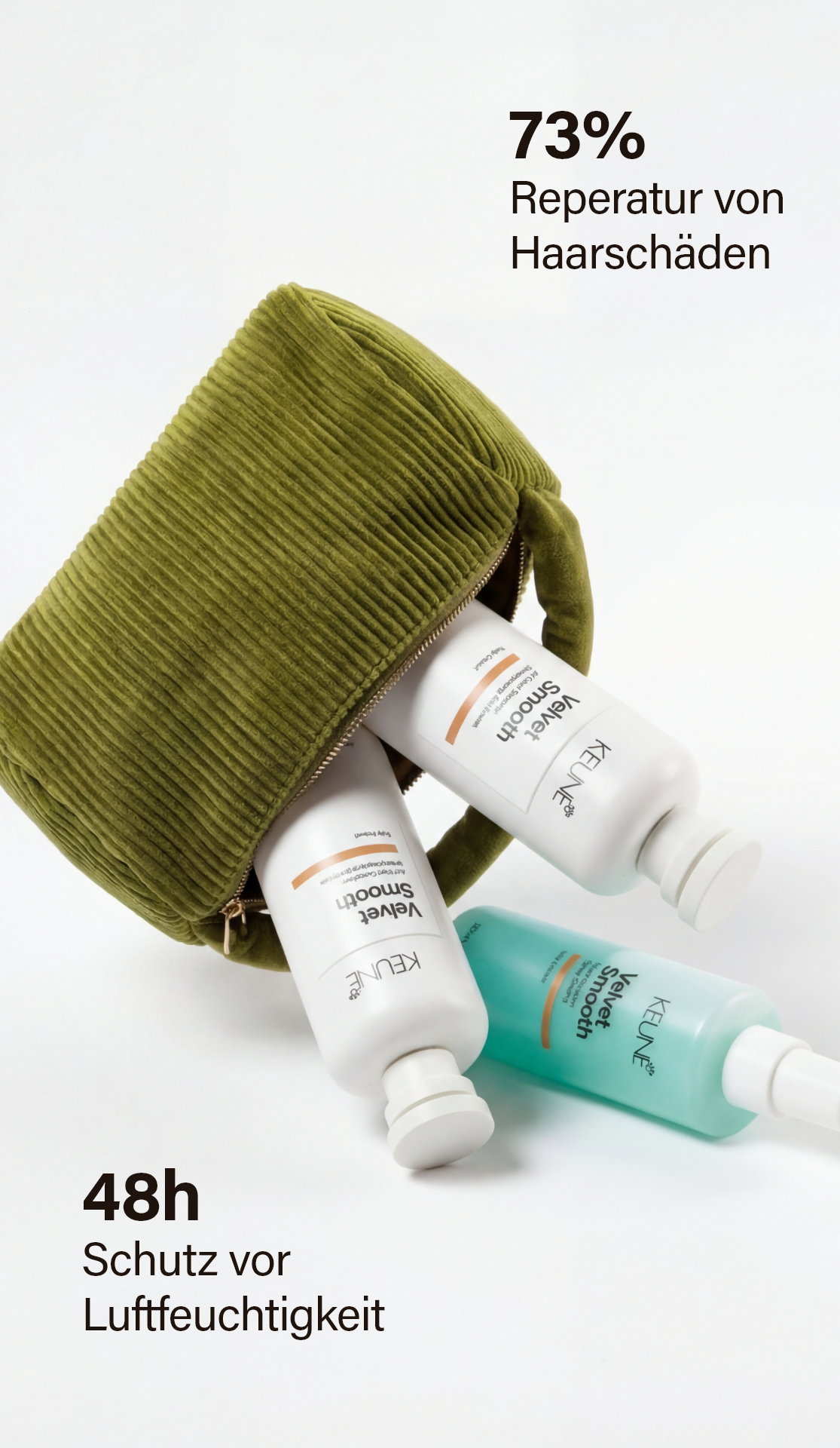 Kämpfst Du mit frizzigem, widerspenstigem Haar? Das Keune Velvet Smooth Shampoo bietet Dir die beste Haarpflege, glättet und pflegt Dein Haar bis zu 48 Stunden lang.